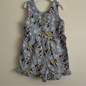 Disney Minnie Mouse Baby Blue Romper-Size 24 months